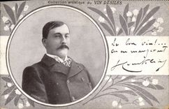 Teatro de Courteline de la POSTAL de la VENDIMIA