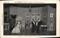 CPA La Bascule Comedie 