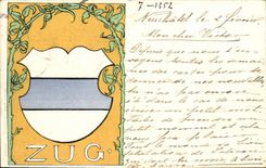 VINTAGE POSTCARD Swiss Fantasy Zug