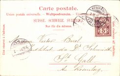 VINTAGE POSTCARD Swiss Fantasy Zug