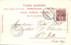 CPA Fantaisie Suisse Lion 