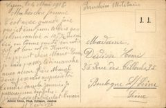 VINTAGE POSTCARD Geneva roads and the Mount Blanc