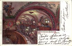 VINTAGE POSTCARD Bern Kornhaus Keller
