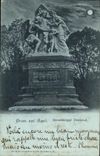 VINTAGE POSTCARD Swiss Basle Strassburger Denkmal chart 1898