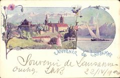 CPA Suisse Souvenir de Lausanne 
