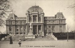 VINTAGE POSTCARD Swiss Lausanne the federal court