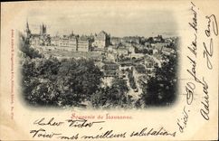 CPA Suisse Lausanne Carte 1899