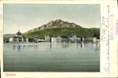 VINTAGE POSTCARD Swiss Luzern