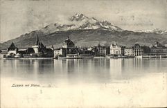 VINTAGE POSTCARD Suisse Luzern put Pilatus
