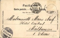 VINTAGE POSTCARD Swiss Luzern Schweizerhofquai