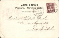 VINTAGE POSTCARD Swiss Neuchatel the museum of Beautiful arts principal Frontage