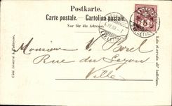 CPA Suisse Neuchatel Aigle ARtilleur 1812 Officier de genie 1812 Militaria Carte 1899