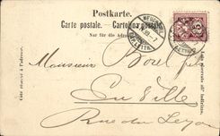 CPA Suisse Neuchatel Pont Alexandre Militaria Carte 1899