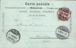 CPA Suisse St Gallen Marktgasse Carte 1898