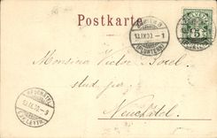 VINTAGE POSTCARD Swiss Zurich DER alte Seidenhof