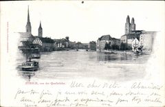 CPA Suisse Zurich von der Quaibrucke 