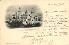 CPA Suisse Zurich Tonhalle carte 1899