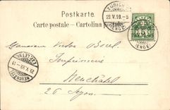 CPA Suisse Zurich Tonhalle carte 1899