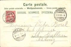 VINTAGE POSTCARD Swiss Zurich Tonhalle