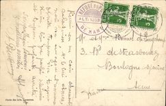 VINTAGE POSTCARD Swiss Road of Bridge of Nant