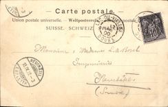 CPA Suisse Souvenir du saut du Doubs