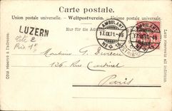 VINTAGE POSTCARD Swiss Rigibahn Schnurtobelbrucke Train