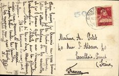 VINTAGE POSTCARD Swiss Jungfraujoch Blick gegen Aletschgletscher