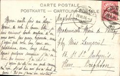 VINTAGE POSTCARD Swiss Interlaken und die Jungfrau