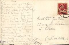 VINTAGE POSTCARD Swiss Montreux the unloading dock Boat