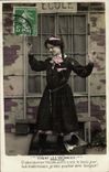 VINTAGE POSTCARD Fantasy Woman School