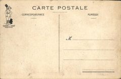 VINTAGE POSTCARD Fantasy soup militaria Humor