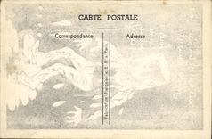 VINTAGE POSTCARD Fantasy Humor Jump of painting