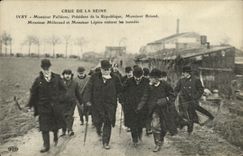 VINTAGE POSTCARD Believed of the Seine Mr Fallieres President of the Republic Floods