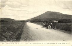 CPA Automobile Coupe Gordon Bennett Circuit Michelin La ligne droite devant les bois de Riom 