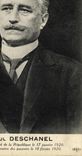 VINTAGE POSTCARD Paul Deschanel President of the Republic 1920