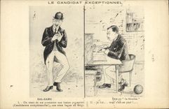 VINTAGE POSTCARD exceptional Canidat Zal Dano