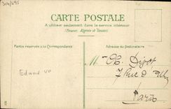 CPA Edward VII et son biberon Militaria