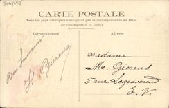 CPA Fantaisie Ma Chaume (carte toilee)