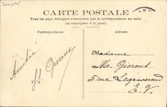 CPA Fantaisie Cheron (carte toilee) Militaria
