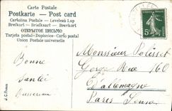 CPA Fantaisie Automobile Le depart
