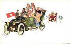 CPA Fantaisie Automobile 