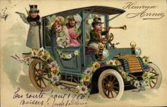 CPA Fantaisie Automobile Anges 