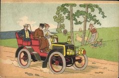 CPA Fantaisie Automobile 