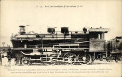 CPA Train Locomotive Machine 975 S surchauffeur Schmidt 