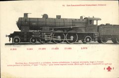 VINTAGE POSTCARD Locomotive Train Machine 4541