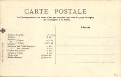 VINTAGE POSTCARD Locomotive Train PO Engine has 8 wheels accouplees for goods trains