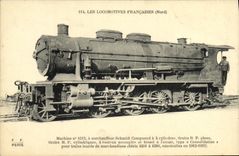 VINTAGE POSTCARD Locomotive Train Machine 4213 has Schmidt superheater