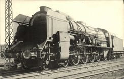 VINTAGE POSTCARD Train Engine Machine 241 D 17