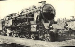 CPA Train Locomotive Machine 6332