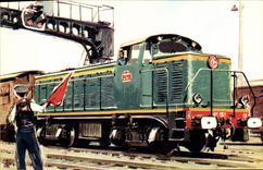 CPA Train Locomotive diesel electrique Type 040 DE SNCF